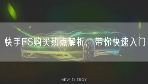 快手FS购买热点解析，带你快速入门