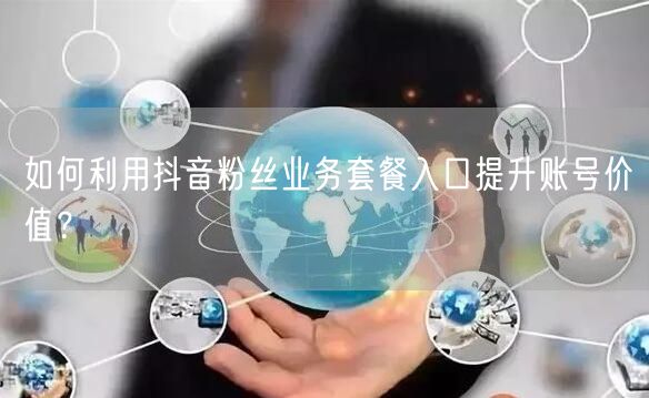 如何利用抖音粉丝业务套餐入口提升账号价值？