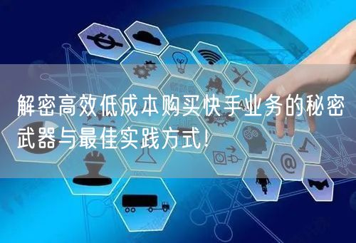 解密高效低成本购买快手业务的秘密武器与最佳实践方式！